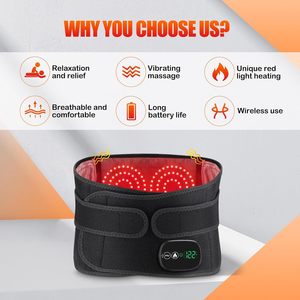 Cinturón de Masaje Lumbar Inalámbrico con Logotipo Personalizado, Cinturón Vibrador con Calor, Masajeador Eléctrico de Cintura - Product Image 2