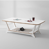 Meubles de salon modernes en bois, panneaux en contreplaqué écologiques, table basse pliable multifonctionnelle, sans vis, montage facile