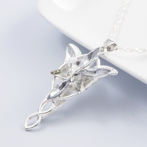 Style Européen Américain Seigneur Anneaux Tendance Alliage Collier Étoile Crépuscule Pendentif Zircon Elfe Princesse Dessin Animé Conception Chaînes Type - Product Image 4