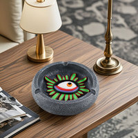 Cendrier créatif en résine œil porte-bonheur, cendrier décoratif pour cigarettes, ornement de table, décoration de bar à domicile, cadeau pour fumeurs