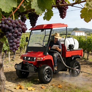 Véhicule utilitaire électrique 4 places robuste pour la <span class=keywords><strong>patrouille</strong></span> agricole et de ranch, utilisation tout-terrain OEM - Product Image 1