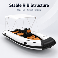 Bateau pneumatique semi-rigide Hypalon PVC 2 à 5 personnes, annexe pour bateau à moteur, yacht, sports nautiques