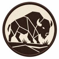 Patchs brodés personnalisés en toile écologique pour l'extérieur, à thermocoller, avec différents motifs animaux pour chapeaux et sacs, forme ronde