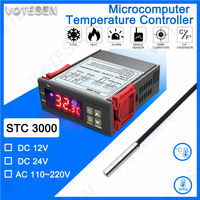 Pengendali Temperatur Digital Dc12-72v, Termostat dengan Alarm Stc1000