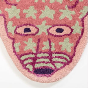 Diseño personalizado moderno <span class=keywords><strong>Pantera</strong></span> <span class=keywords><strong>Rosa</strong></span> dormitorio alfombra hecha a mano creativa guardarropa cabecera dibujos animados para niños uso doméstico - Product Image 5