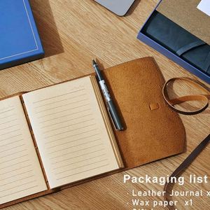 Custom <b>Spiral</b> Binding PVC Journal Diary with Vintage Design for Writing and Gift Use - Product Image 4
