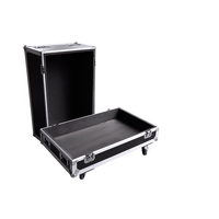 Candado negro Cerradura Durable AluminumTool Estuche de transporte Equipo de DJ Estuches de herramientas Cabeza móvil Luz Estuche de vuelo
