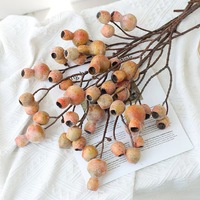 YL Kunstmatige Fruitplanten Huis Kerst Halloween Bruiloft Pasen Decoratie Kunstbloem Klein Bloemboeket Milieuvriendelijk