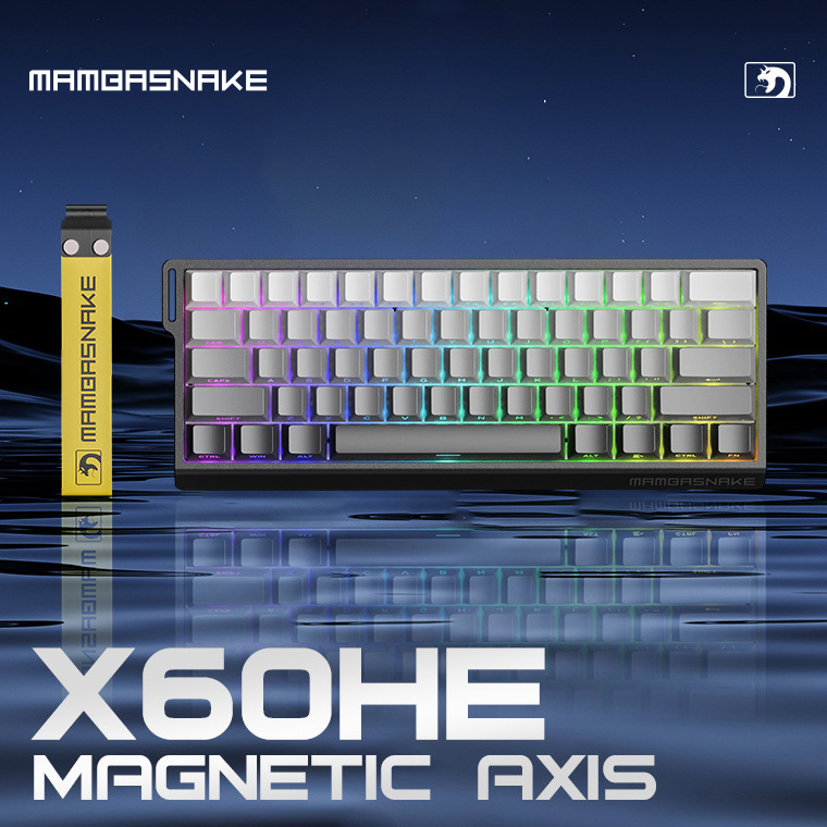 MAMBASNAKE X60HE 8K Magnetic Switch Keyboard for Gaming