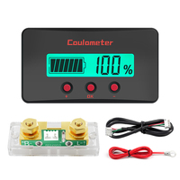 Testeur de batterie numérique Peacefair avec lampe torche LED, mesure universelle du courant, de la tension et de la capacité des batteries, shunt 50A-500A