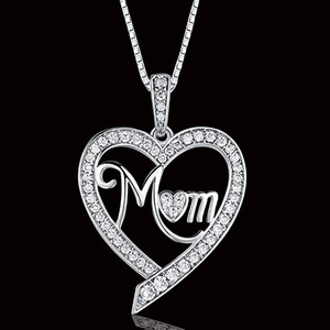Collana con Ciondolo a Cuore per Donne, Regalo per la Mamma, Gioiello Elegante e alla Moda per Uso Quotidiano - Product Image 2