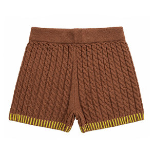 JMSWEATER - Shorts Casuales de Punto Elásticos para Mujer, Diseño de Punto Trenzado, Shorts de Yoga para Mujer - Product Image 1