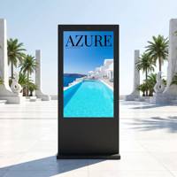 Kiosco Interactivo con Pantalla Táctil para Exteriores AIYOS de 55 Pulgadas, Pantalla Digital Publicitaria de Alto Brillo y Antideslumbrante