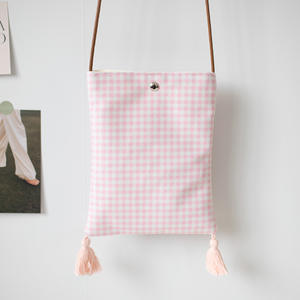Sacs à bandoulière en <span class=keywords><strong>tissu</strong></span> mignons - Motif à carreaux/vois à pois/rayé Mini sacs à bandoulière pour enfants/femmes - Product Image 1