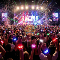 Bracelets LED à télécommande DMX 6 couleurs pour fêtes, en ABS et tissé, pour Pâques, concerts et promotions