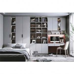 Walk in Closet Wardrobe Bedroom Furniture Set Modular Modern Almirah Wardrobe Wood Armario Luxury Wardrobe Cupboards <b>Storage</b> - Product Image 2