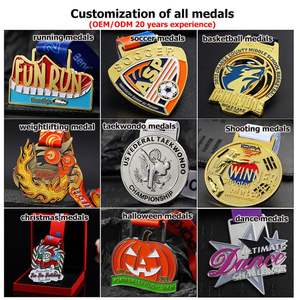 Médailles Métalliques en Promotion, Plaqué Noir, Souvenirs Anime Cartoon, Médailles de Récompense, Personnages 3D Effrayants, Pulvérisation de Couleur, Médailles de Noël - Product Image 6