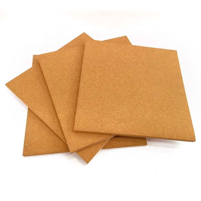 Hight Quality Cork Sheet Agglomerate Cork Board Tiles for Bulletin Boards