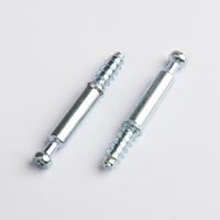 Vis de fixation miniature en acier galvanisé pour meubles en bois, avec came de verrouillage