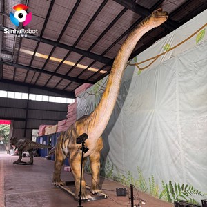 Braquiosaurio Animatrónico Personalizado 1:1, Modelo de <span class=keywords><strong>Dinosaurio</strong></span> Mecánico Grande para Parques Temáticos y Atracciones de Parques de Diversiones - Product Image 6
