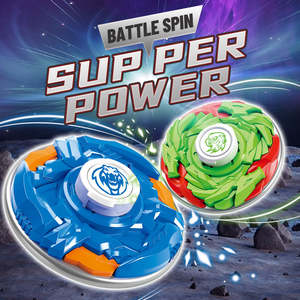 SY Boys Top Front Burst War Spirit Competitive Spinning Gyro Competitive Game Toys Kids Cool Rotation Fighting Gyro Play Sets - Product Image 4