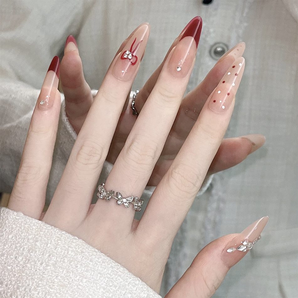 Caja de almacenamiento con lazo francés rojo, adecuada para la mayoría de las hermanas