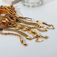 Bijoux pour femmes chaîne en acier inoxydable assortie personnalisée en gros bracelet chaîne en corde torsadée à maillons serpent