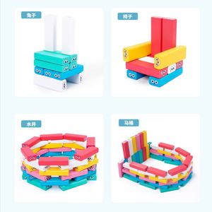 Juego de Bloques de Madera Apilables Interactivos, Juego de Mesa Terapéutico para Habilidades Sociales, Torre de Emociones, Actividades Emocionales para Niños - Product Image 4