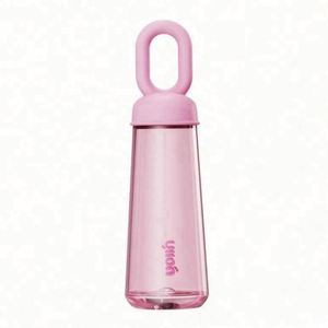 Petal-Shaped 500ml Reusable Water <b>Bottle</b> with Anti-Corrosion Coating and Straw Cap - Product Image 3