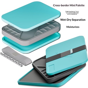 <span class=keywords><strong>Palette</strong></span> de <span class=keywords><strong>peinture</strong></span> Bview Art à 3 couches, rectangulaire, style boîte <span class=keywords><strong>humide</strong></span>, plateau miniature, planche à peindre pour voyage en extérieur, planche à dessin - Product Image 3
