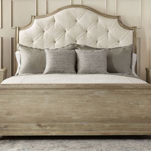 Лидер продаж, мебель для спальни, набор для спальни, размер king, деревянная рустикальная патина, с пуговицами, стеганная кроватка - Product Image 5