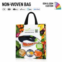 Sac à provisions non tissé recyclé écologique réutilisable personnalisé avec logo personnalisé