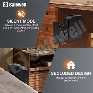 Caja Fuerte Biométrica <span class=keywords><strong>para</strong></span> Armas de Fuego Safewell con Almacenamiento de Múltiples Huellas Dactilares, Diseño Anti-Robo con Sobrescripción de Llave, Ahorro de Espacio y Montaje en Pared - Product Image 3
