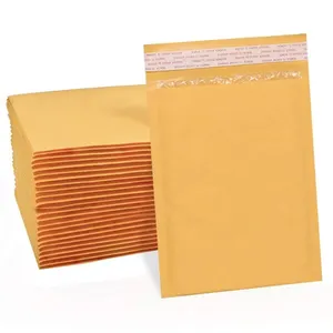 High Quality Kraft Bubble Padded Envelope Durable Shockproof Adhesion Environmentally Solid Mailer Bag Shipping Industrial Use