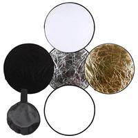 Vente chaude 5 en 1 Couleurs 30/60/80/110cm 32 "Pouces Portable Photographie Studio Photo Caméra Ronde Pliable Réflecteurs Diffuseur