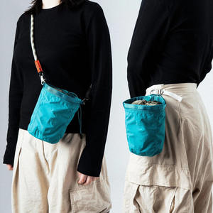 OEM Factory Custom Logo Drawstring Portable Waist Strap <strong>Chalk</strong> <strong>Bag</strong> Rock Climbing Bouldering Outdoor Hiking Sport Weightlifting - Product Image 1