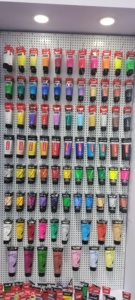 Ensemble de peinture acrylique, 120 couleurs (75ml,100ml,120ml) Art Craft Paints Cadeaux <span class=keywords><strong>pour</strong></span> artistes enfants débutants et peintres - Product Image 6