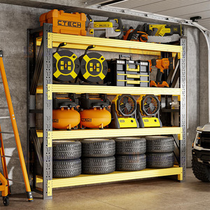 Giá đỡ kệ kim loại có thể điều chỉnh, không cần bu lông, kệ kho hàng, kệ kim loại chịu tải trung bình - Product Image 2