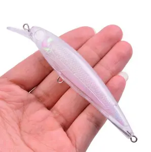 Saltwater fishing tackle lure artificial hard bait minnow unpainted blank crankbait musky fishing lures