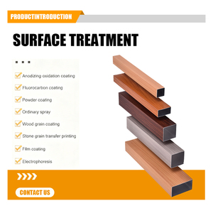 Revêtement métallique moderne en poudre, tube carré en aluminium / lambris pour la décoration murale extérieure - Product Image 2