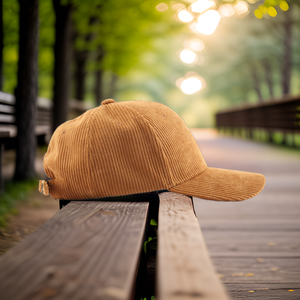 Casquette de baseball unisexe en coton personnalisable à votre logo, chapeau de papa en velours côtelé uni 6 panneaux - Product Image 5