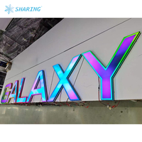 Panneau Néon LED Multicolore Programmable 3D à Effet Dynamique et Défilant pour Entreprises, Idéal pour Boîtes de Nuit et Hôtels