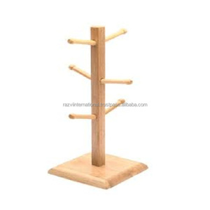 Práctico soporte de madera para tazas para soportes de almacenamiento de cocina para exhibir tazas - Product Image 3