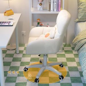 Sedia da Ufficio Girevole in Pelle PU con Braccioli, Comoda Sedia da Studio per Dormitorio, Sedia da Scrivania con Schienale Regolabile per Camera da Letto - Product Image 2