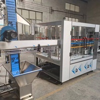 Mini ligne de production de remplissage d'usine d'eau minérale usine d'embouteillage d'eau potable ligne de remplissage d'eau entièrement automatique avec système d'emballage