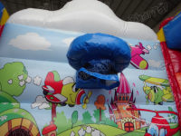 Toboggan aquatique géant en PVC gonflable à louer Château sautant avec piscine Jeu gonflable Maison de rebond