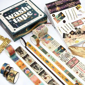 23 rouleaux de ruban washi décoratif vintage, largeurs assorties, pour journalisation, scrapbooking, bullet journal, fabrication de cartes et loisirs créatifs - Product Image 5
