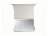 Boîte cadeau rigide magnétique, disponible avec insert en mousse personnalisé, laminage mat, logo imprimé personnalisé, emballage cadeau de luxe