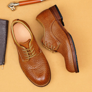 Chaussures habillées pour homme en cuir véritable, style élégant tendance, bout pointu, à enfiler, pour mariage, fête, toutes saisons - Product Image 5