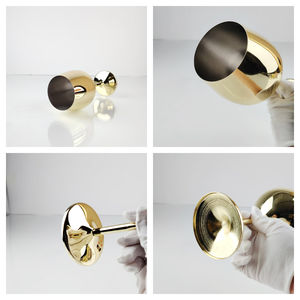 Taças de Coquetel em Ouro Rosa Personalizadas, Copos de <span class=keywords><strong>Metal</strong></span> para Champanhe, Taças de Vinho Tinto em Aço Inoxidável - Product Image 5